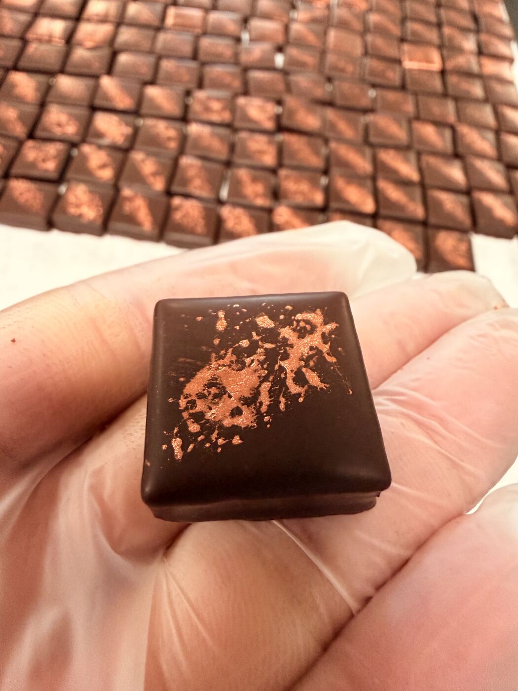 Chocolate Bonbon, Copper Lustre