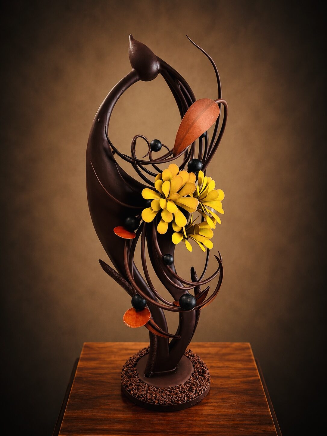 Chocolate Showpiece, Floral Detail