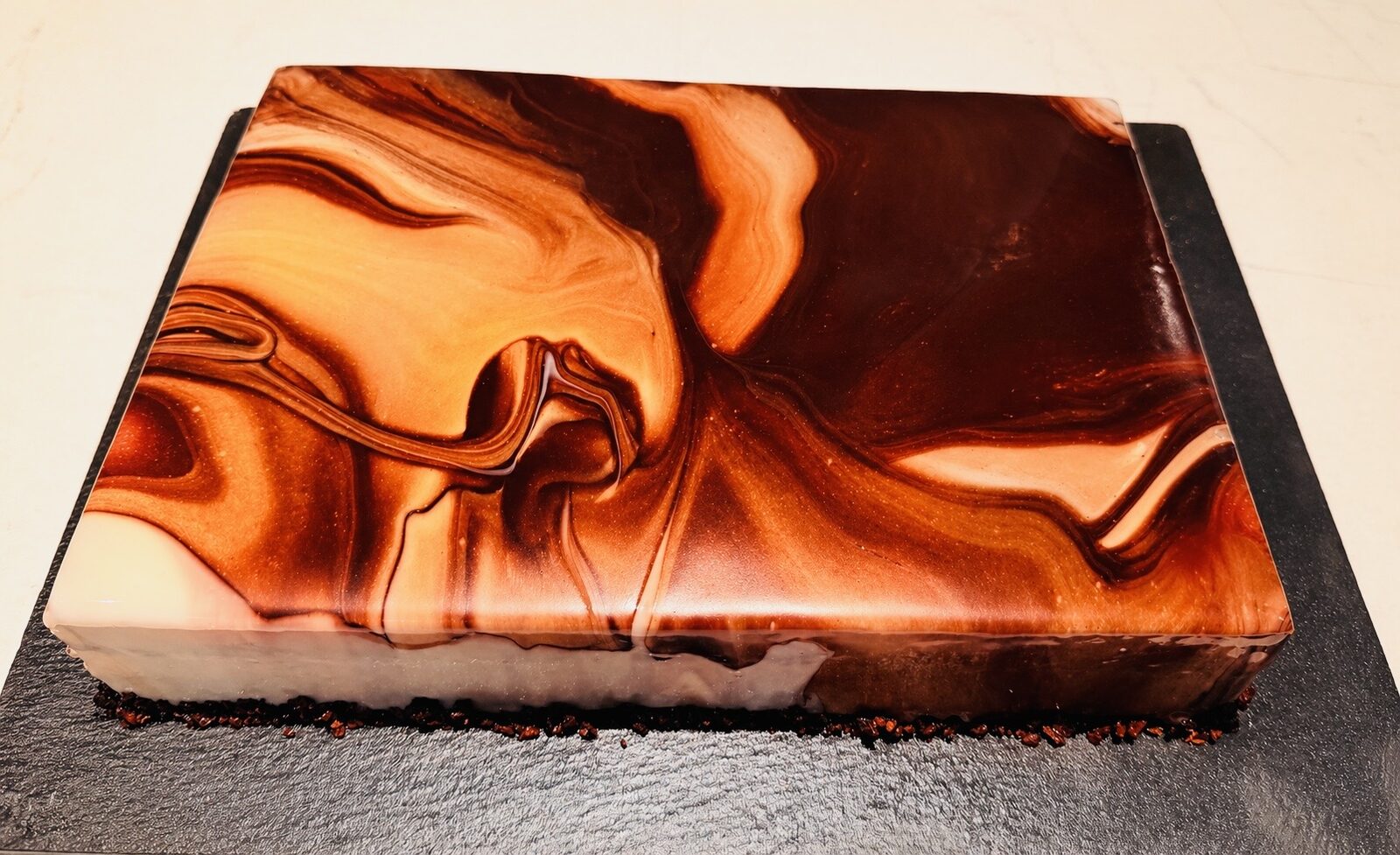 Copper Marble Mirror Glaze
