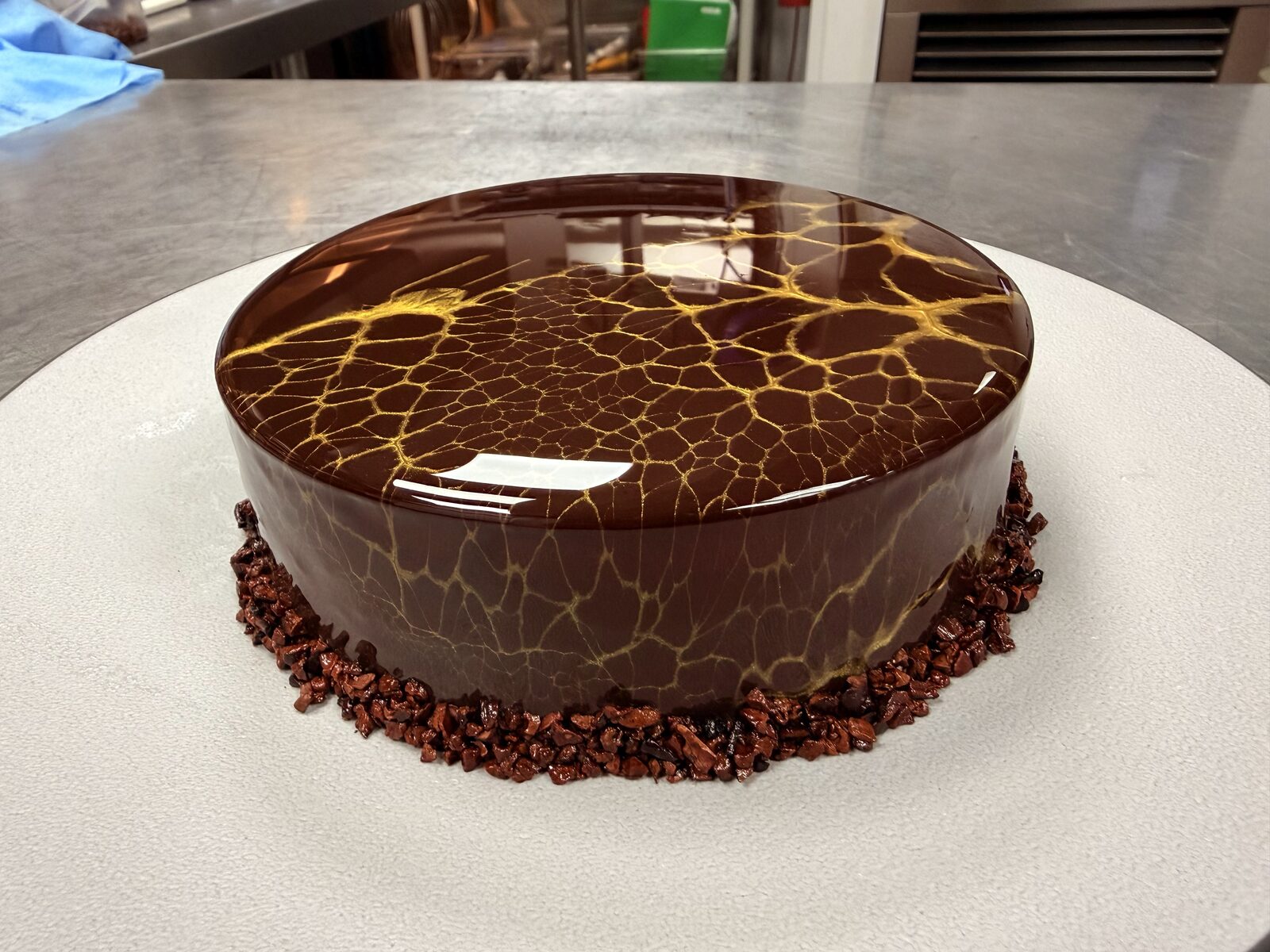 Gold Crackle Mirror Glaze
