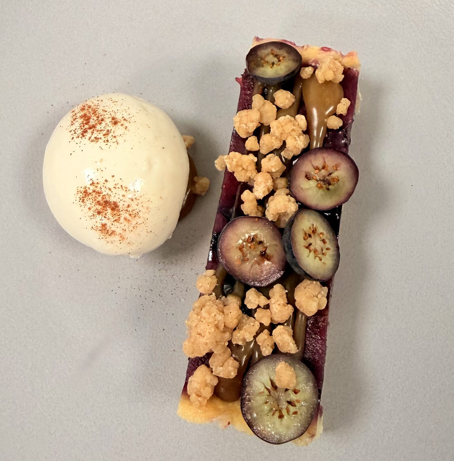 Fig Tart with Salted Caramel and Streusel